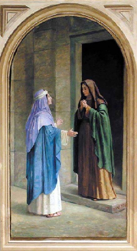 Benedito Calixto The Visitation of the Virgin to Saint Elizabeth Sweden oil painting art